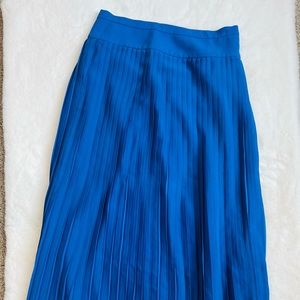 J.Crew pleated skirt.  Royal blue. Size 2